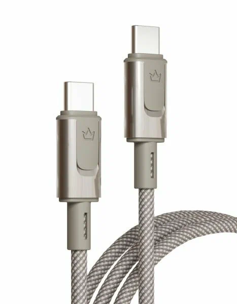 Кабель ''vlp'' Force Line 100W USB-C, 1.2m, натуральный титан