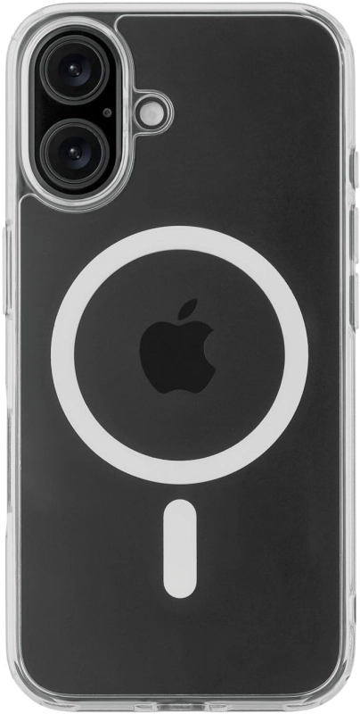 Чехол защитный uBear Real Mag Case, iPhone 16 MagSafe, прозрачный